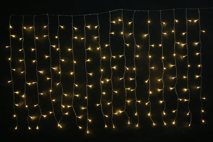 LED Lichtervorhang Outdoor mit 16 Strängen Total 160 LED B:160cm H:100cm