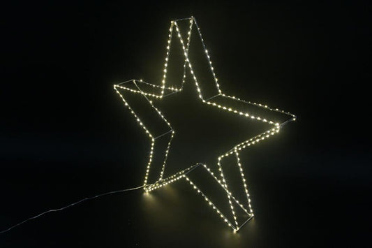 LED Stern Outdoor aus Metall 
mit 280 LED Microlight 
D58cm