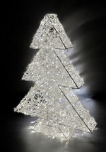 LED Tannenbaum weiss Outdoor aus Metall mit 500 LED Micro Light