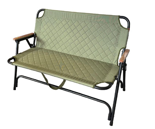 Sitzbank faltbar für 2 Personen Farbe: grün 52x103x75cm