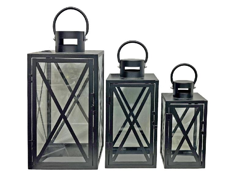 Laterne aus Metall antrazhit Farol