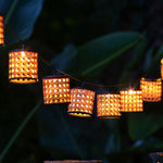 LED Solar Lichterkette 
Rattan 10 LED 
Länge 180cm