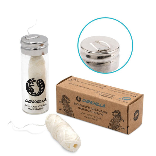 Zahnseide 30 Meter aus Maisstärke 100% biologisch abbaubarer Natur Zahnseide