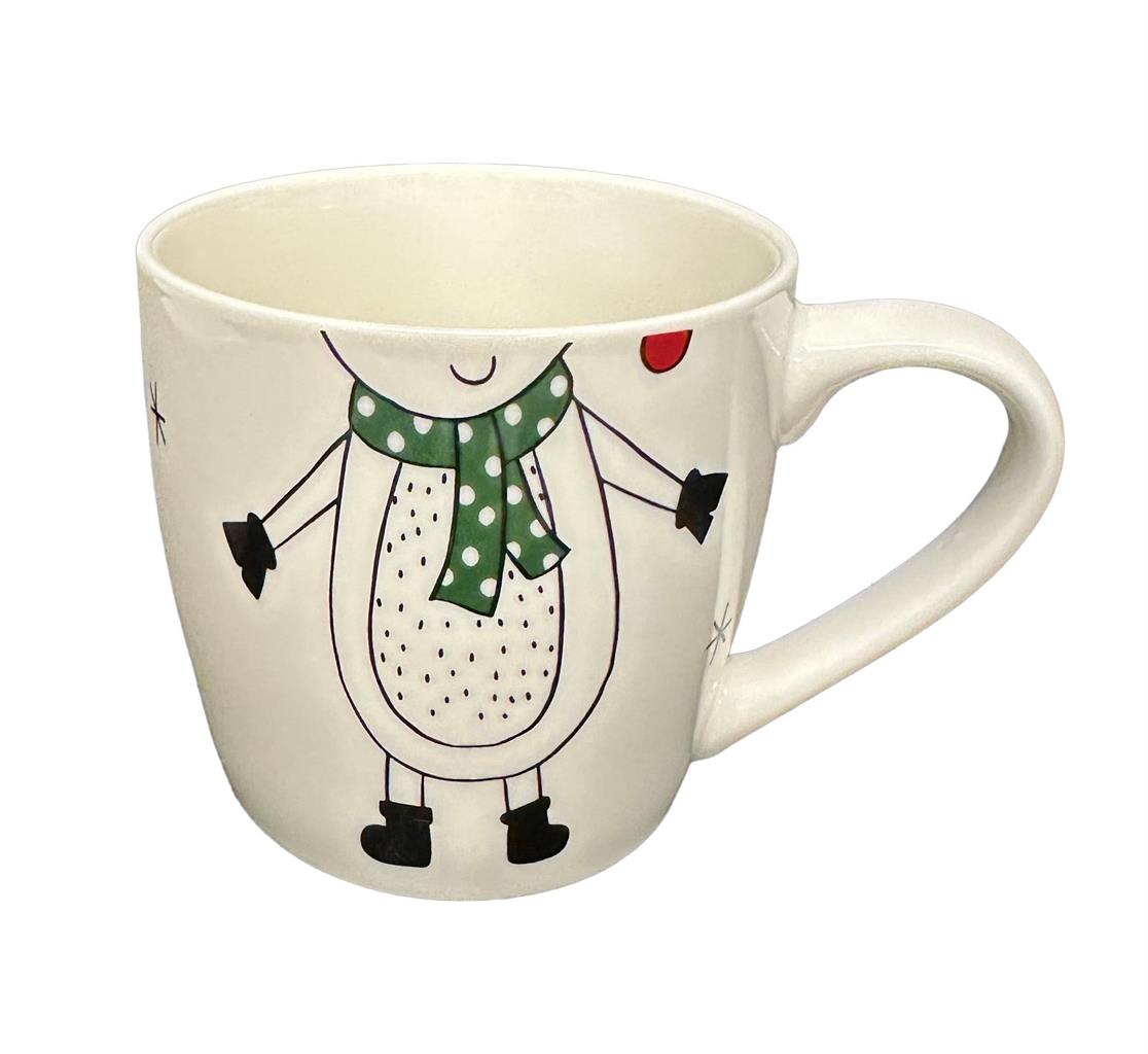 Tasse und Schüssel 2er Set Xmas weiss Motiv Elch