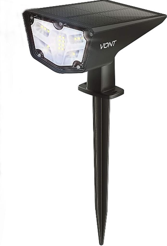 LED Solar Outdoor Leuchte Spot 
Grösse: 10.2x14.3x32cm 
16 superhelle LED