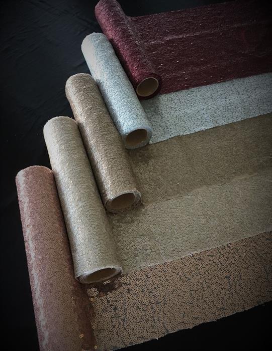 Dekostoff "Pailletten" Silber
25 x 200cm gerollt und geschnitten