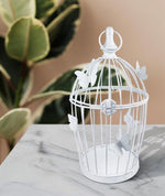 Deko Blumenkäfig in Weiss
mit Schmetterling Design
Grösse 17.5 x 30cm