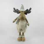 Deko Rentier Junge 
stehend mit ausziehbaren Beinen
Farbe: Braun / Grau