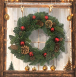 Weihnachtskranz dekoriert 
Durchmesser 40cm