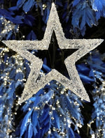 LED Stern weiss Outdoor aus Metall mit 600 LED Micro Light Grösse 70x8x70cm