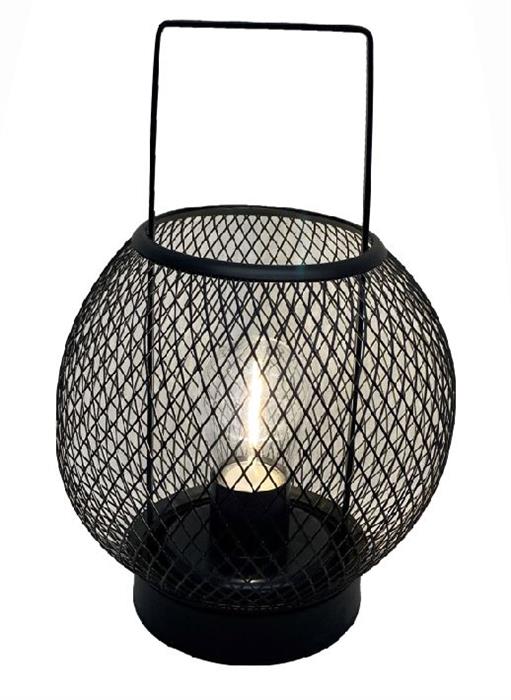 LED Laterne 
aus Metall schwarz
H22.5cm