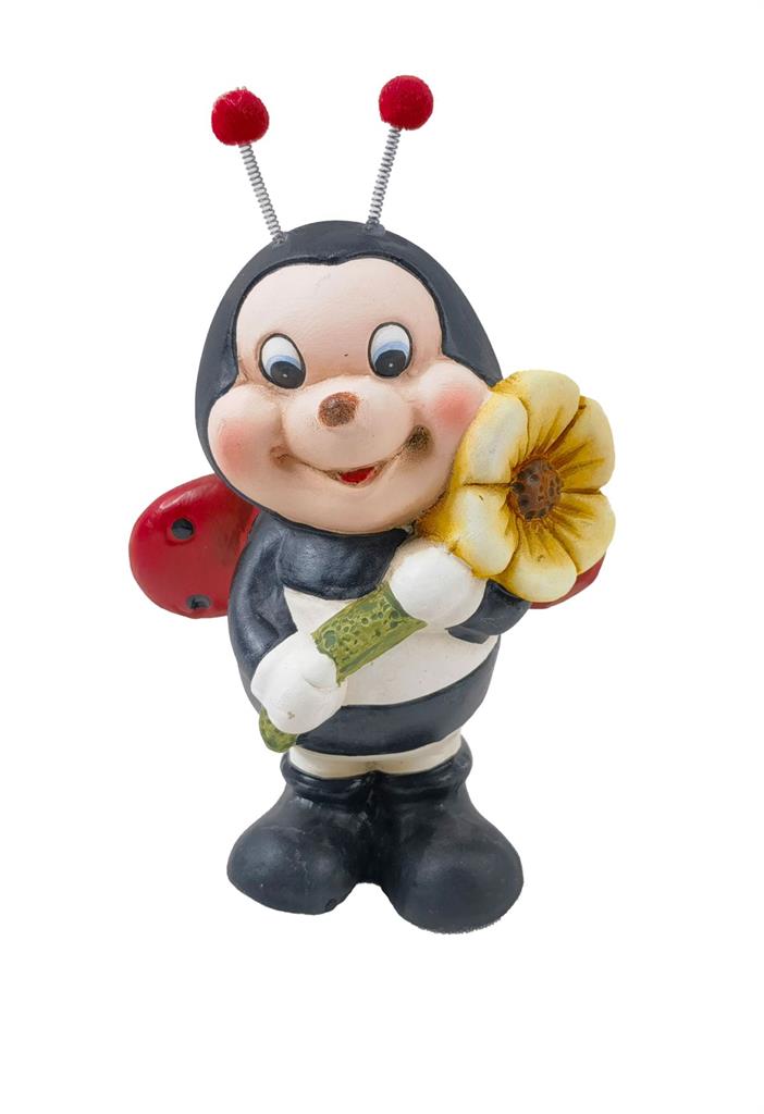 Deko Marienkäfer mit Blume