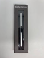 Lichtbogen USB-Stabfeuerzeug rund Farbe: Silber in Geschenkbox und Display
