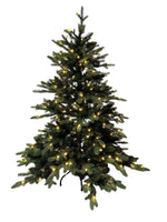 LED Outdoor künstlicher Tannenbaum grün Höhe180cm mit 500 LED auf Metall Ständer