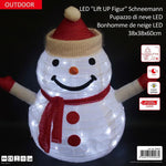 LED da esterno “Lift UP figure”
 Pupazzo di neve 3D alto 60 cm
 40 LED luce bianca fredda IP44