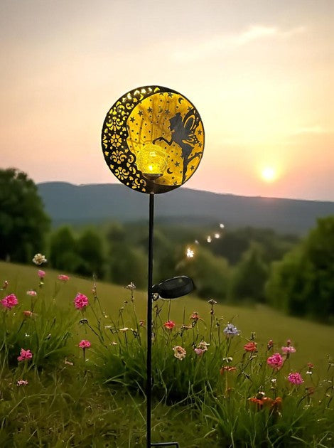 LED Solar Lampe Metall als Gartenstecker mit 1 LED 19x6x83.5cm