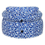 Sofa aufblasbar 105x88x72cm Farbe Design: Blau weiss Wetterfest und UV-Resistent