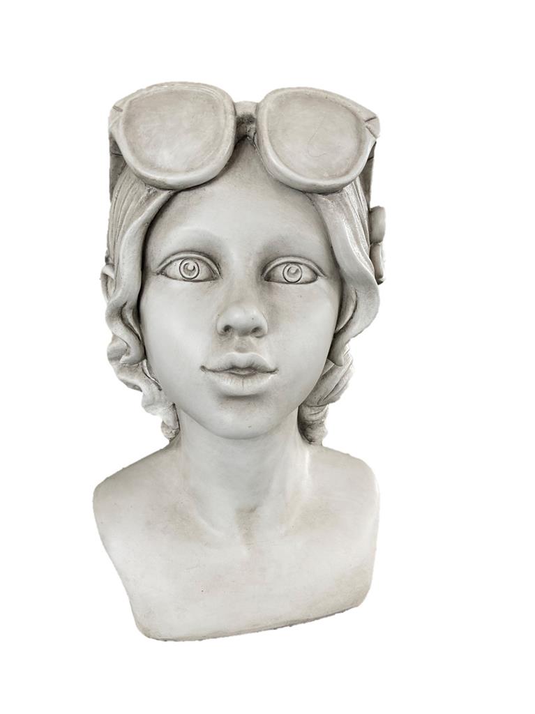 Pflanzentopf Büste aus Polyresin