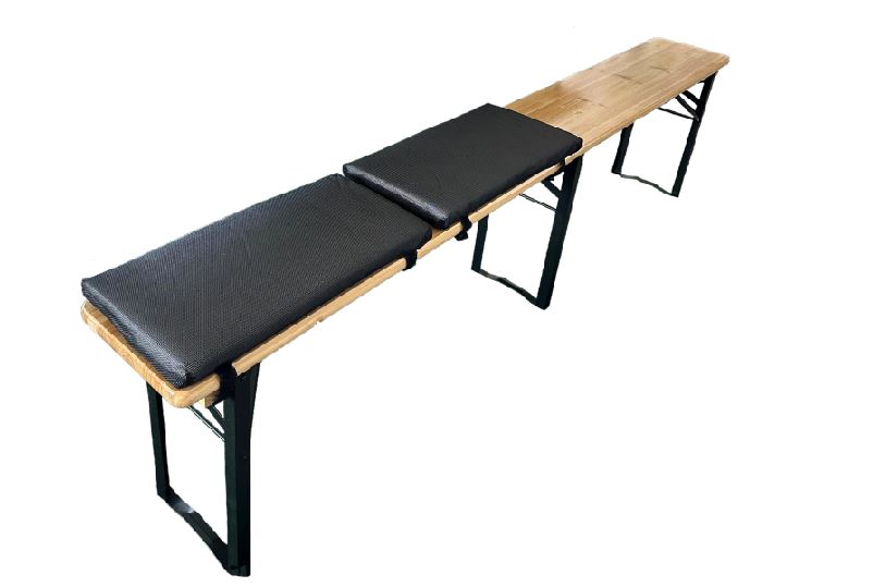 Sitzkissen für Festbank Garnitur Set mit 2 Kissen Farbe: Anthrazit Grösse: 53x25x3cm