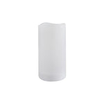 LED Solar Kerze Kunststoff 
Outdoor wasserdicht IP44 
D:7.5cm - H:14.5cm 
Farbe weiss