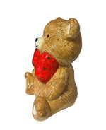 Deko FigurTeddybär sitzend hellbraun