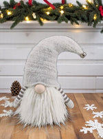 Deko Wichtel Santa 
Farbe: Weiss/Grau 
L:12cm B:17cm H:26cm