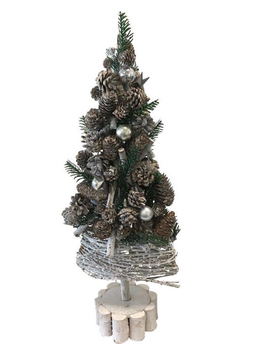 Deko Tanne auf Sockel Natur-Grün
H: 55cm B: 20cm - 
Sockel B: 13cm