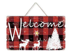 LED Bild aus Holz "Welcome"
mit 1 LED
mit Kordel zum Hängen
L:2.4cm B:40cm H:23cm