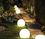 LED Solar Outdoor Kugel D:30cm mit 2 LED warm weiss mit ON / OFF Schalter