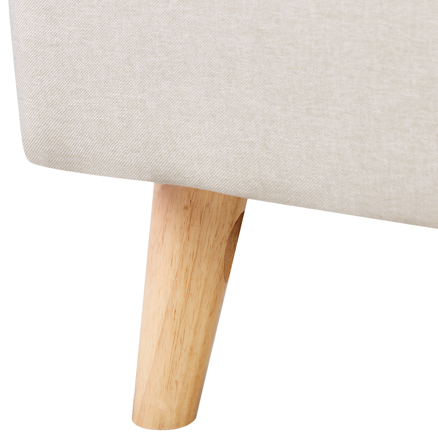 Bett mit Lattenrost Stoff RENNES 160 x 200 cm Hellbeige