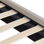 Bett mit Lattenrost Stoff RENNES 160 x 200 cm Hellbeige