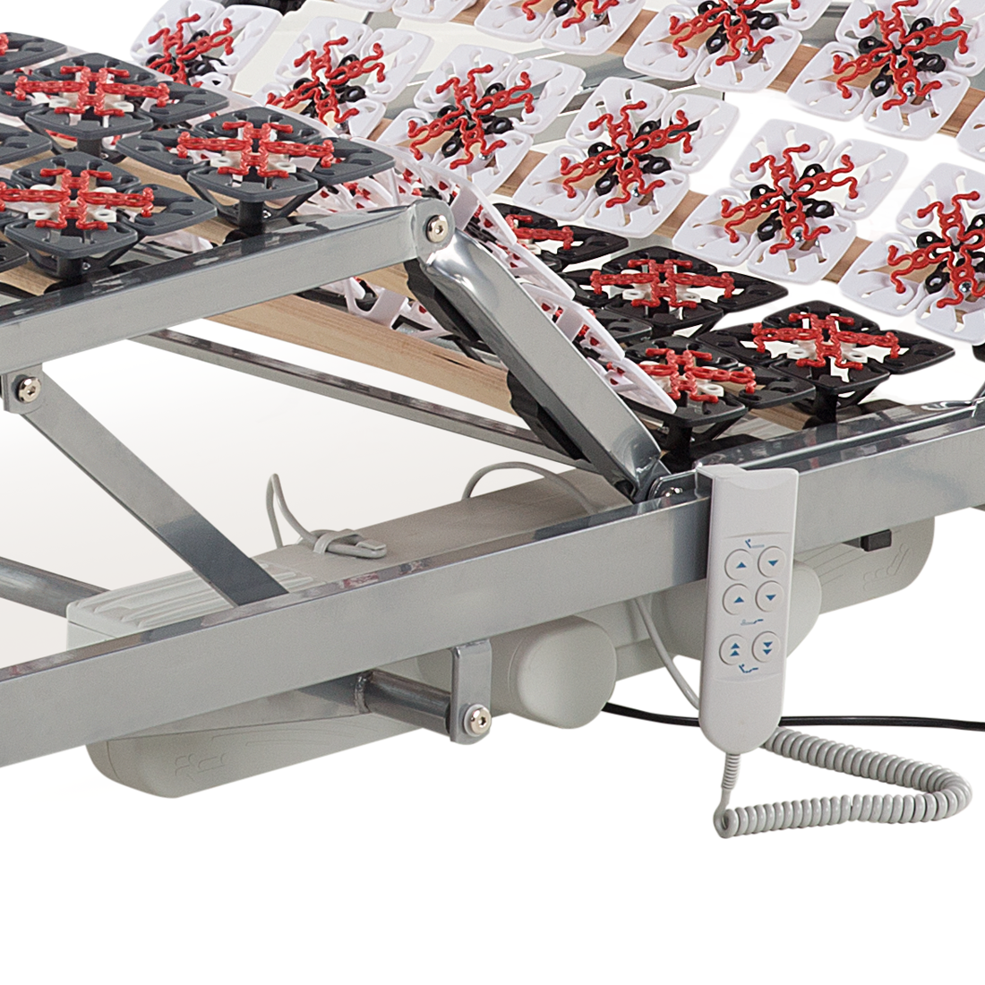 Lattenrost elektrisch verstellbar STAR 90 x 200 cm Grau