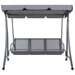 Hollywoodschaukel BOGART Metall Grau