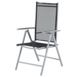 Gartenmöbel Set Aluminium schwarz 6-Sitzer CATANIA