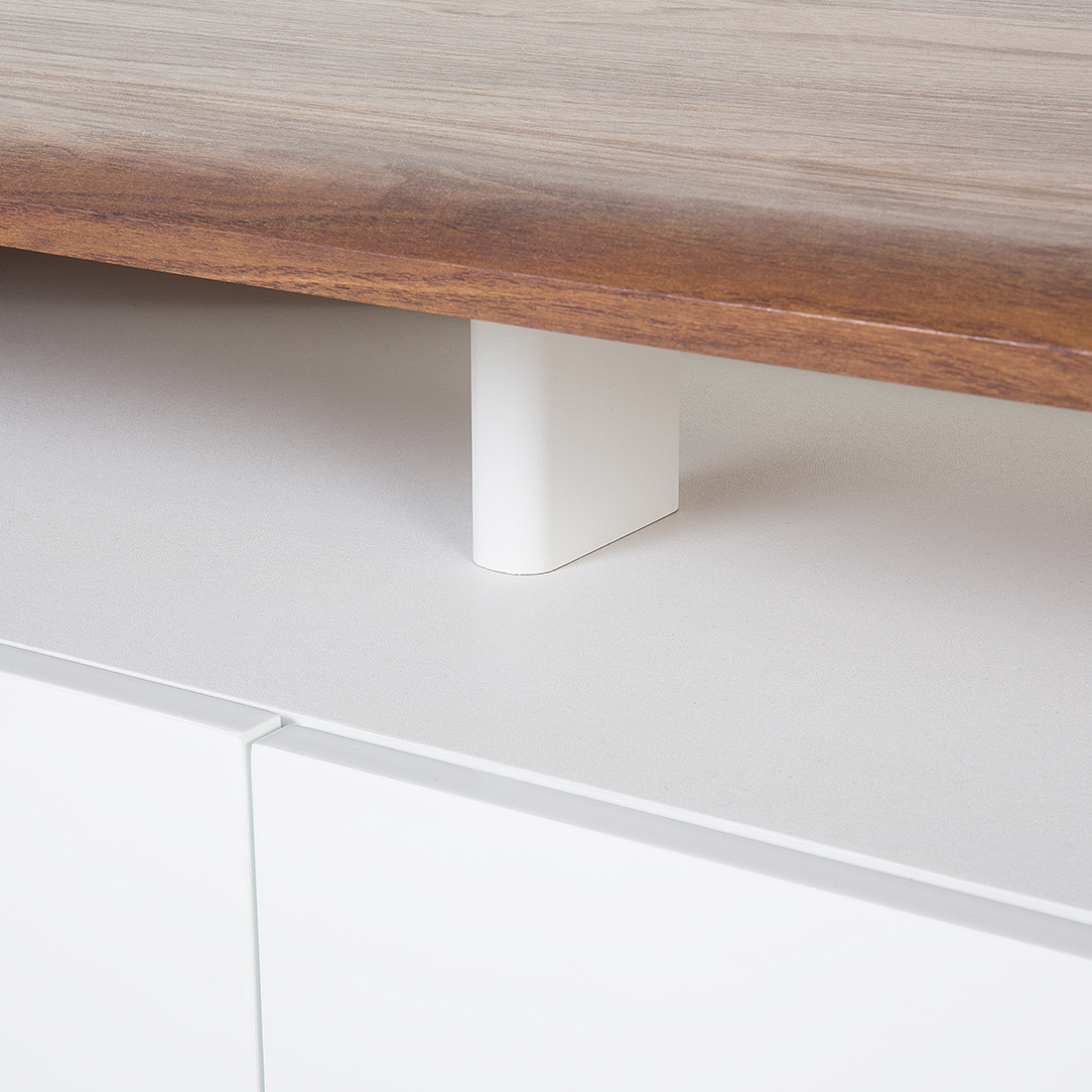 TV-Möbel SYRACUSE Braun / Weiss