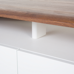 TV-Möbel SYRACUSE Braun / Weiss