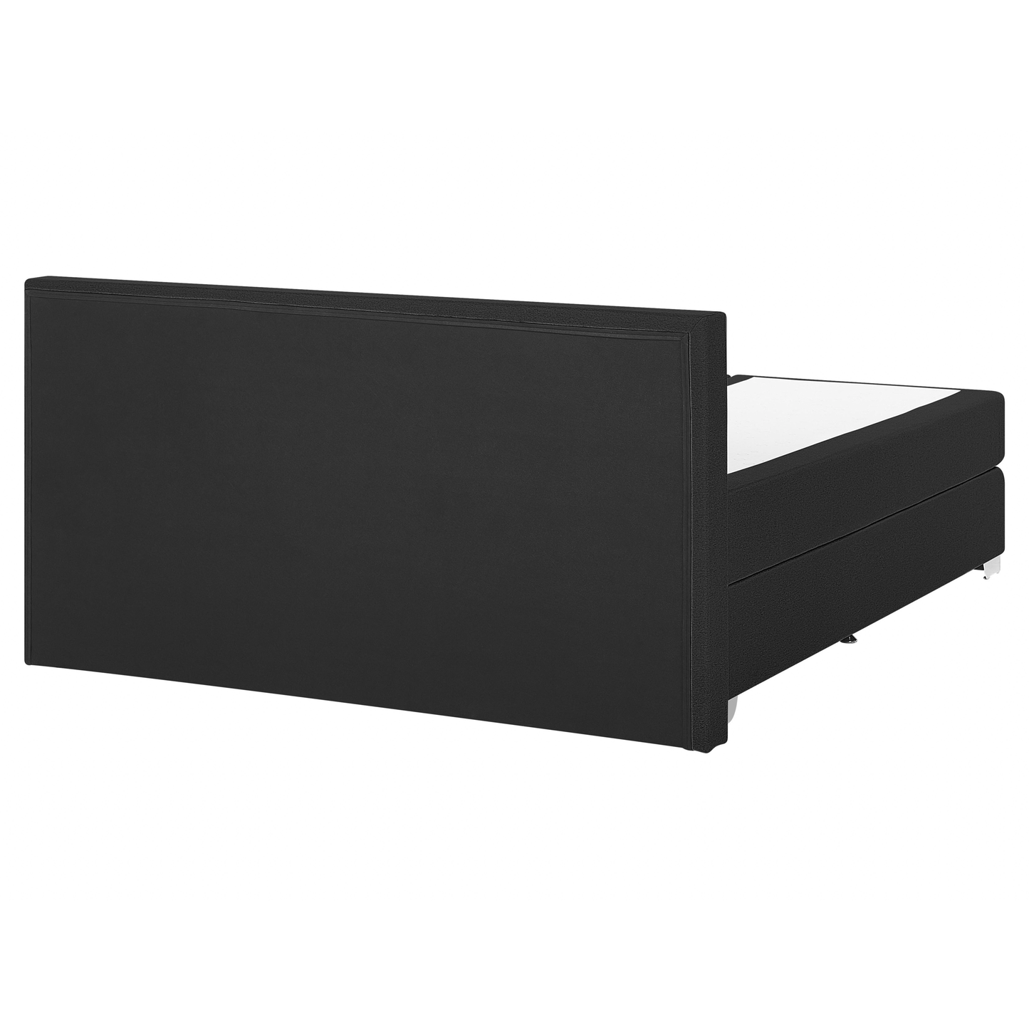 Boxspringbett Stoff PRESIDENT 160 x 200 cm Schwarz