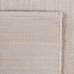 Teppich Baumwolle beige 140 x 200 cm Kurzflor DERINCE