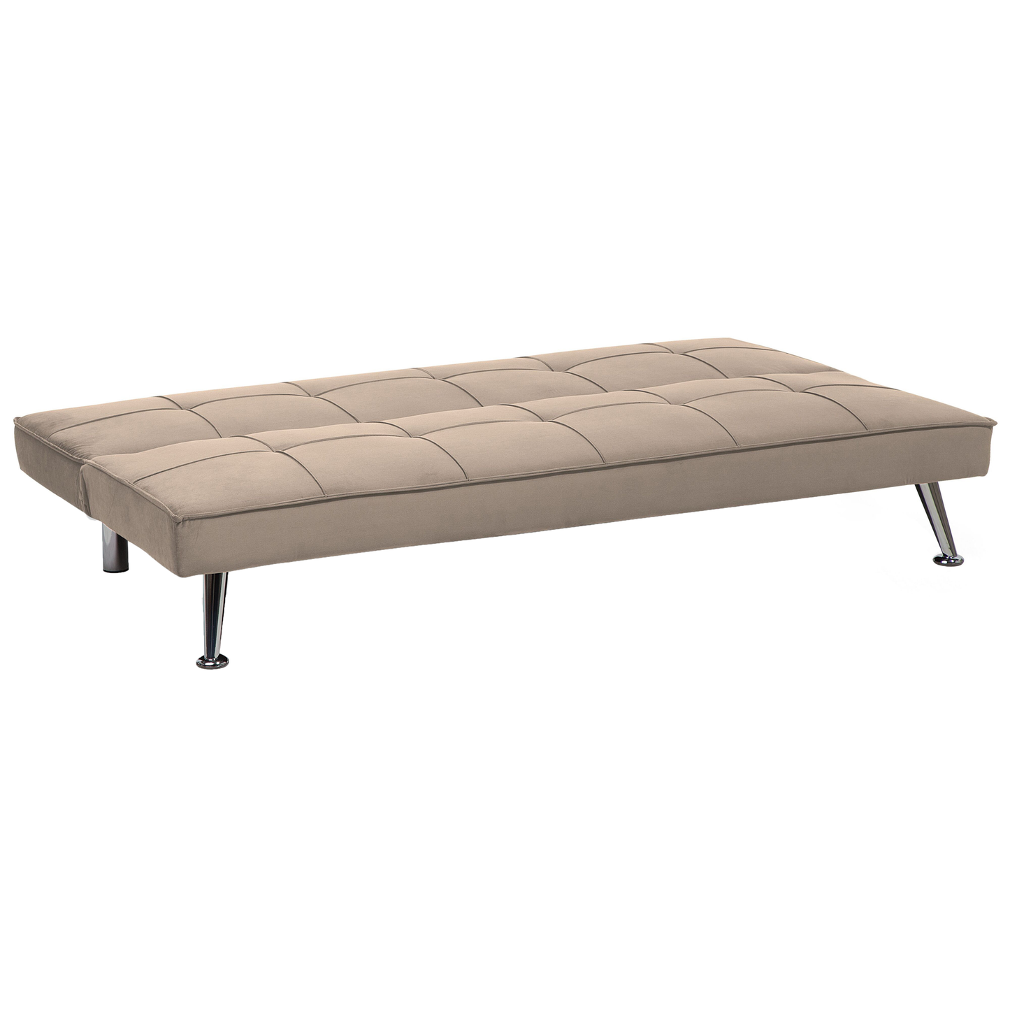 3-Sitzer Schlafsofa beige / silber HASLE II