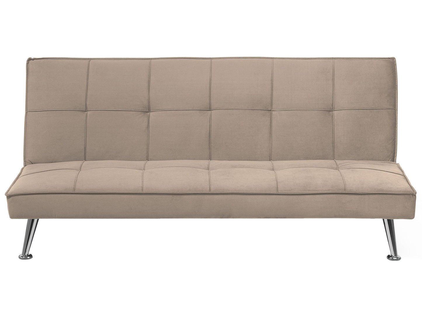3-Sitzer Schlafsofa beige / silber HASLE II
