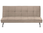 3-Sitzer Schlafsofa beige / silber HASLE II