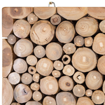 Wandobjekt TWIG Holz 85 cm Hellbraun