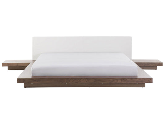 Wasserbett Kunstleder ZEN 180 x 200 cm Braune Esche