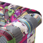 3-Sitzer Sofa violett Patchwork CHESTERFIELD