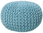 Pouf hellblau ⌀ 40 cm CONRAD