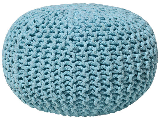 Pouf hellblau ⌀ 40 cm CONRAD