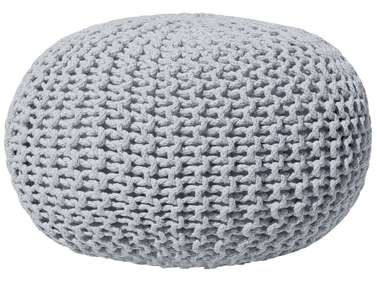 Pouf hellgrau ⌀ 40 cm CONRAD