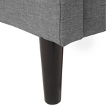 Bett mit Lattenrost Stoff COLMAR 160 x 200 cm Grau