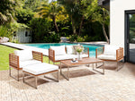 Outdoor Kissenbezug Set BERMUDA Cremeweiss