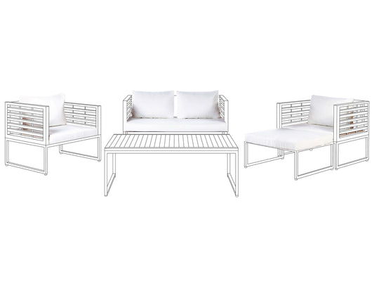 Outdoor Kissenbezug Set BERMUDA Cremeweiss